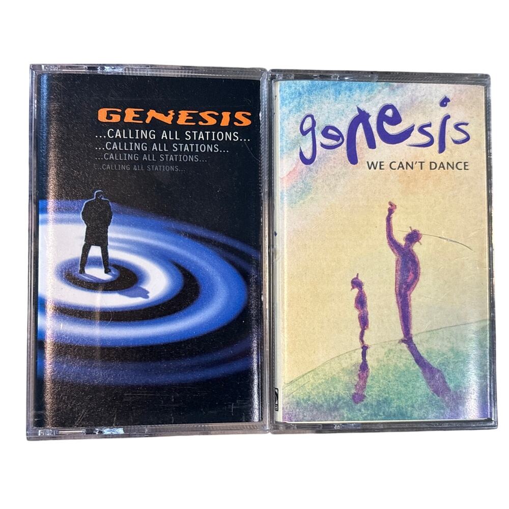 Genesis Cassette Tape Calling All Stations & We can’t dance 90s